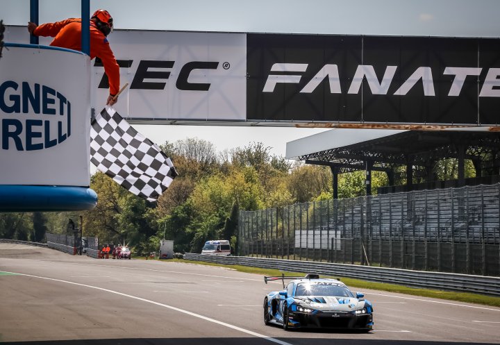 Audi and Lamborghini celebrate victories in inaugural Fanatec GT2 European Series race