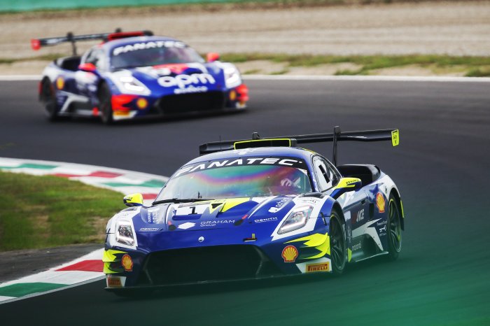 Gorini & Tamburini head historic Maserati 1-2-3 in Monza Fanatec GT2 Europe Opener