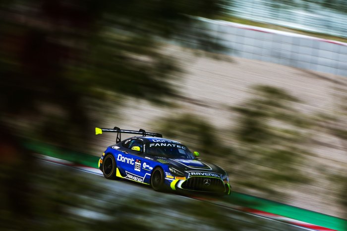 Home heroes NM Racing top Fanatec GT2 Europe Pre-Qualifying in Barcelona