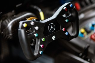 #55 SPS Automotive Performance DEU Mercedes AMG GT2 steering wheel, Pro-Am, Free Practice 2|SRO / Gruppe C
 | Gruppe C GmbH