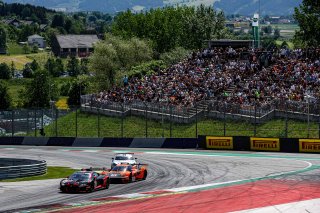 #18 LP Racing ITA Audi R8 LMS GT2 Elia Erhart DEU Michael Doppelmayr AUT Am, #16 True Racing AUT KTM X-Bow GT2 Filip Sladecka SVK Stefan Rosina SVK Pro-Am, #55 SPS Automotive Performance DEU Mercedes AMG GT2 Stephane Ratel FRA Bernd Schneider DEU Pro-Am,  | Gruppe C GmbH