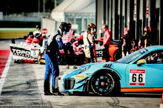 #66 Ebi Motors Porsche GT2 RS CS Alessandro Baccani Paolo Venerosi Pesciolini Am, Pitlane, Qualifying
 | SRO / Patrick Hecq Photography