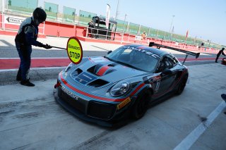 #7 Ebi Motors Porsche GT2 RS CS Gianluca Giorgi Alberto Scilla Am, Pitlane, Race 1
 | SRO / Patrick Hecq Photography
