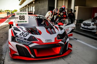 #88 LP Racing Audi R8 LMS GT2 Stephane Ratel Luca Pirri Pro-Am, Free Practice 1, GT2 European Series, Pitlane
 | SRO / TWENTY-ONE CREATION - Jules Benichou