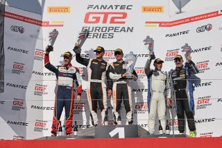 Poodum, #911 Ebimotors ITA Porsche GT2 RS CS Leonardo Gorini ITA Am, #16 True Racing AUT KTM X-Bow GT2 Klaus Angerhofer AUT Sehdi Sarmini AUT Am  and gt2-87, #87 Akkodis ASP FRA Mercedes-AMG GT2 Jean Luc Beaubelique FRA Christophe Bourret FRA Am, Race 1
 | &copy; SRO / JEP