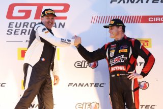 #87 - Akkodis ASP - Gilles VANNELET - Jean-Luc BEAUBELIQUE - Mercedes-AMG GT2 #24 - TFT Racing - Alexandre LEROY - Maserati GT2
 | SRO/JEP