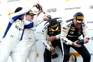 #53 - Akkodis ASP - Pascal GIBON - Christophe BOURRET - Mercedes-AMG GT2 and #87 - Akkodis ASP - Gilles VANNELET - Jean-Luc BEAUBELIQUE - Mercedes-AMG GT2 
 | SRO/JEP