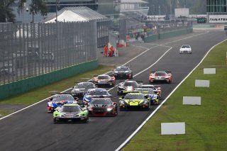 Start of Race 2 - #812 - MZR Motorsportzentrum-Ried - Martin KOCH - Reinhard KOFLER - KTM X-BOW GT2 leads
 | SRO/JEP
