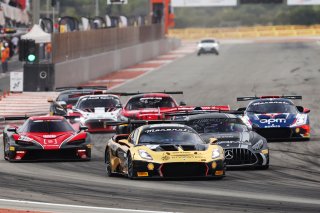 #7 - DINAMIC Motorsport - Roberto PAMPANINI - Mauro CALAMIA - Maserati GT2 Leads Race Start
 | SRO / JEP